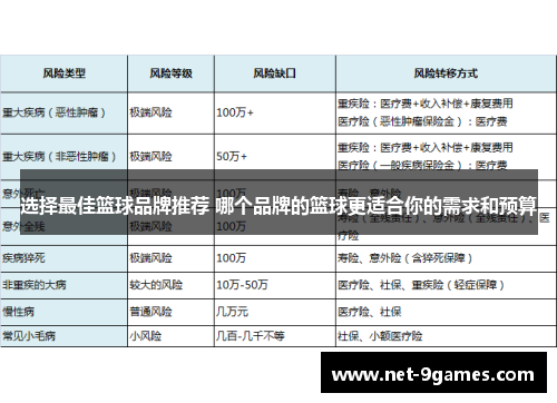 选择最佳篮球品牌推荐 哪个品牌的篮球更适合你的需求和预算