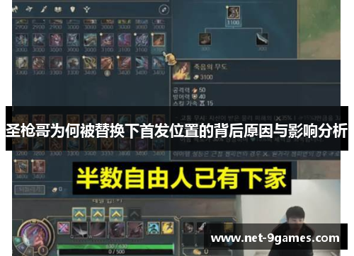 圣枪哥为何被替换下首发位置的背后原因与影响分析